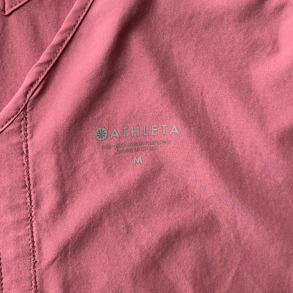 Athleta Tank Sleeveless Top Split seam back Flora Mauve Dusty Rose Medium - Picture 4 of 7